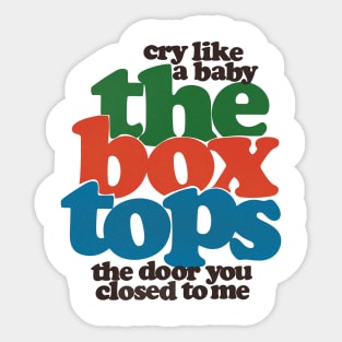 The Box Tops Sticker